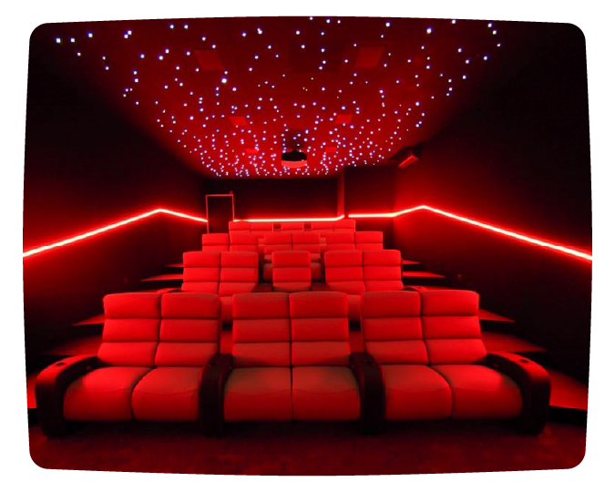 Conception de salle de cinéma privée sur mesure