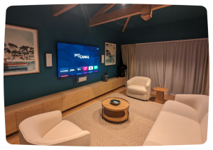 Installation home cinéma sur mesure à la Dune du Pyla