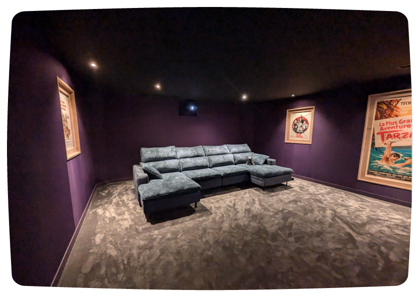 Salle de cinéma privée sur mesure à Lignan-de-Bordeaux