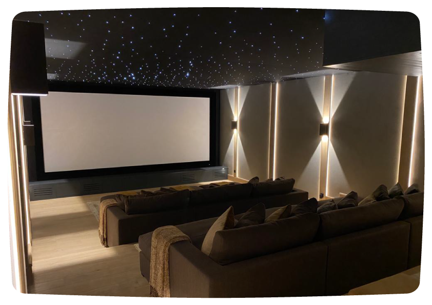 Salle de cinéma privée sur mesure à Mougins