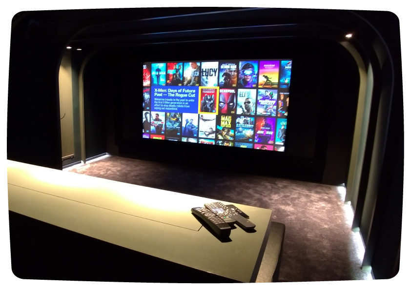 Salle home cinéma Steinway Lyngdorf à Paris