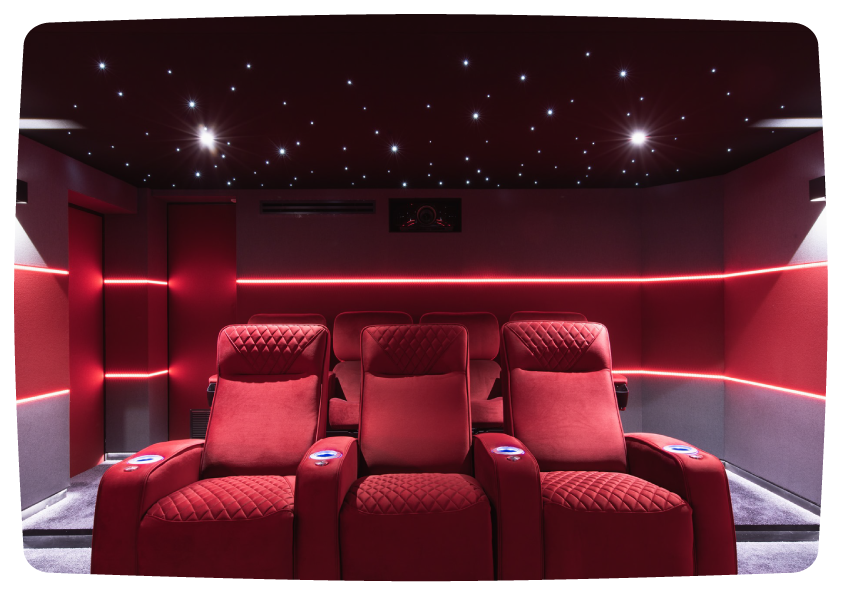 Salle de cinéma privée sur mesure à Menton