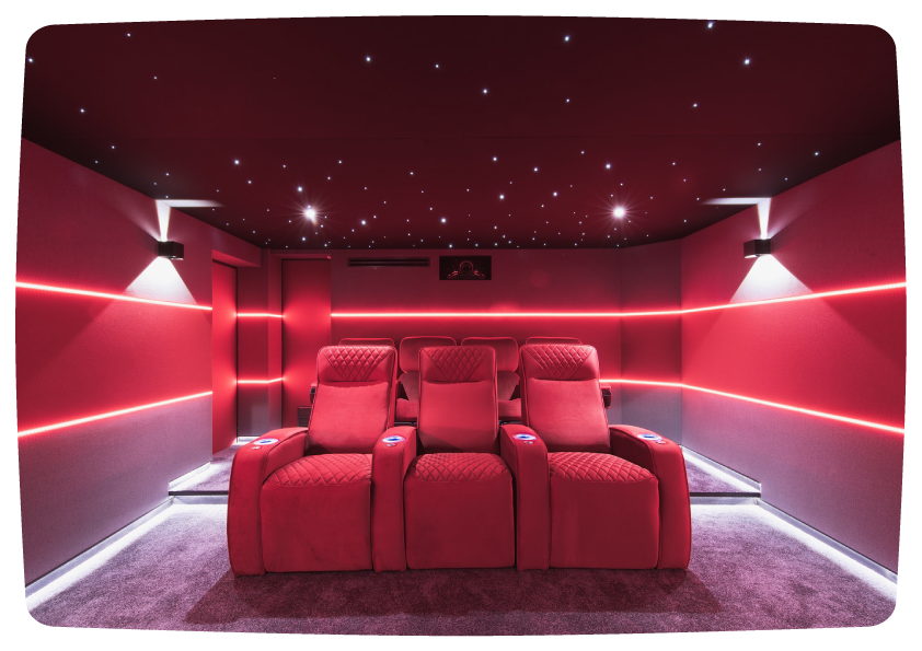 Salle home cinéma The Italian Job à Menton